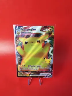Pokemon Pikachu TCG VMAX SWSH062 Celebrations Full Art Black Star Promo NM/M - Image 1