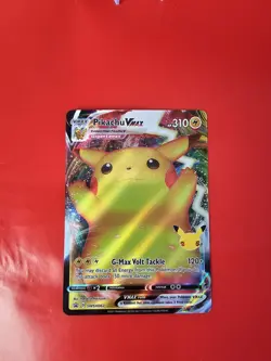 Pokemon Pikachu TCG VMAX SWSH062 Celebrations Full Art Black Star Promo NM/M - Image 3