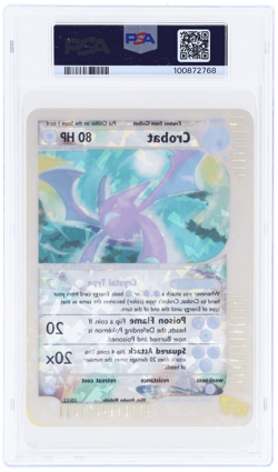 2003 Pokemon Skyridge Box Topper Crobat #10 PSA 8 - Image 2