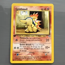 Cyndaquil Neo Genesis 1st Edition Common 57/111 Pokemon Card - Image 1