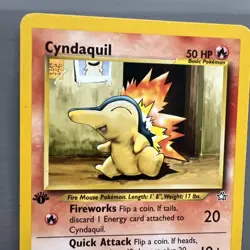Cyndaquil Neo Genesis 1st Edition Common 57/111 Pokemon Card - Image 2