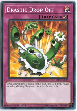 Yugioh - Drastic Drop Off SR05-EN039 1st Edition - Structure Deck: Wave of Light - Image 1