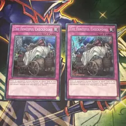 Yugioh! The Forceful Checkpoint TDIL-EN080 Secret Rare X2 Unlimited LP/NM - Image 1