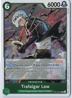 One Piece TCG Trafalgar Law OP13-031 Rare English NM - Image 1