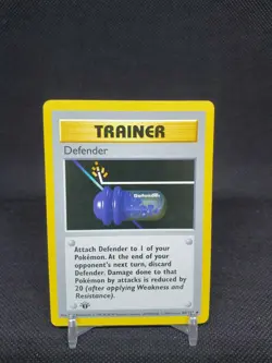 Defender 80/102 Base Set 1st Edition *Ink Error* LP Pokemon Card - Image 1