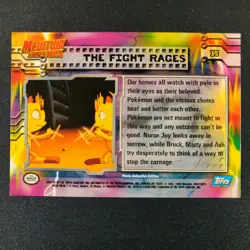 The Fight Rages #35 1999 Topps Pokemon Movie Mewtwo Strikes Back Charizard Card - Image 2