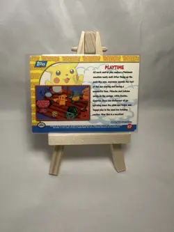 Playtime 1999 Topps HOLO Pikachu's Vacation Pokemon Card Blue Logo - Nm/Vlp - Image 2