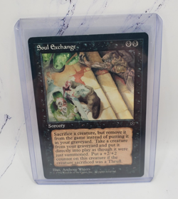 Magic The Gathering Soul Exchange Fallen Empires Black Sorcery Card - Image 1