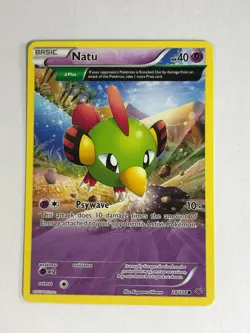 Pokemon Card Roaring Skies Full Art Natu 28/108 Light Played - Image 1