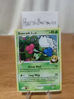 Pokemon TCG Roserade GL 12/111 Rare Holo Card Rising Rivals Near Mint - Image 1