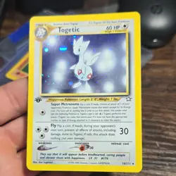 Pokemon TCG Togetic Neo Genesis 16 Holo 1st Edition Holo Rare Card - Image 1