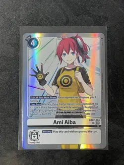 Ami Aiba BT22-093 SR Digimon Cyber Eden Collectible Card - Image 1