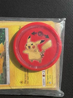 McDonald's 2019 Pikachu Holo Promo Card 6/12 + Launcher Disc *SEALED* - Image 3