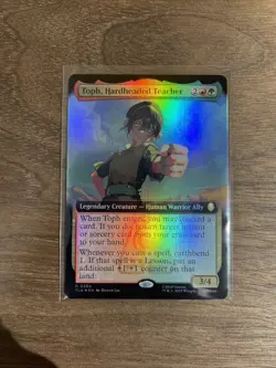 x1 Toph, Hardheaded Teacher - Foil - Extended Art R MTG Avatar: The Last Airbend - Image 1