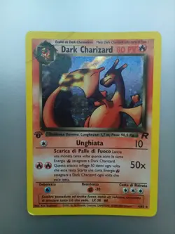 Dark Charizard Holo 1st Edition ITA Pokemon Karte Glurak Team Rocket 4/82 - Image 1