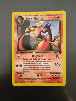 Dark Charizard Holo 1st Edition ITA Pokemon Karte Glurak Team Rocket 4/82 - Image 3