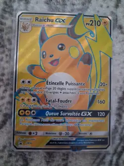 Carte pokemon-Raichu Gx-SM90-Neuve-FR-Soleil Et Lune-Black Star Promo - Image 1