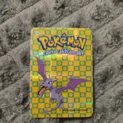 Pokemon Card 142 Aerodactyl Pocket Monsters Vending Prism Sticker 2000 Nintendo - Image 1
