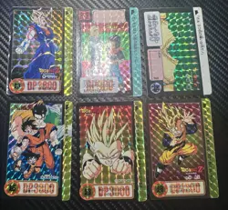 Dragon Ball Z Carddass Lot Of 6 Cards PRISM TCG BANDAI Japanese 1996 (US SELLER) - Image 1