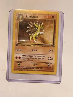 Sandslash - 1st Edition - Fossil Base Set - Pokemon Trading Card Game - Image 1