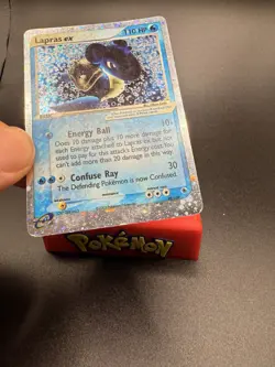 MP/HP Lapras ex Holo Ultra Rare Pokemon Card TCG 99/109 Ruby Sapphire SWIRL - Image 1