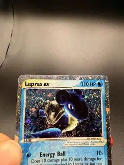 MP/HP Lapras ex Holo Ultra Rare Pokemon Card TCG 99/109 Ruby Sapphire SWIRL - Image 3