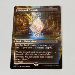 Hallowed Fountain 347 (Borderless) Lorwyn Eclipsed FOIL MTG TCG CARD NM - Image 1