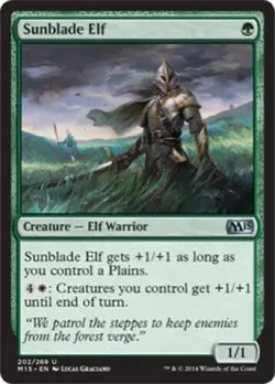 4 x Sunblade Elf (202/269) - M15 Magic 2015 Core Set - Uncommon - Image 1