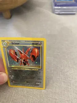 Pokemon TCG Scizor Neo Discovery claw swirl - Image 1