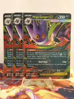 Pokemon TCG - Phantasmal Flames - Mega Gengar ex - 056/094 (x3) - Image 1