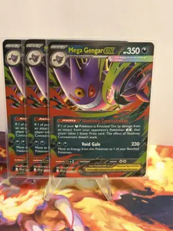 Pokemon TCG - Phantasmal Flames - Mega Gengar ex - 056/094 (x3) - Image 2