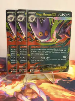 Pokemon TCG - Phantasmal Flames - Mega Gengar ex - 056/094 (x3) - Image 3