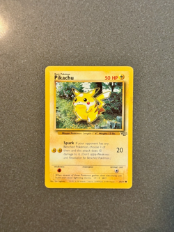 ⚡ Pikachu #60/64 – Jungle Set – Near Mint NM – Vintage WOTC Era Non-Holo Pokemon - Image 1