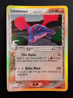 (EX) Salamence 14/113 2005 EX Delta Species Reverse Holo Pokemon Card - Image 1