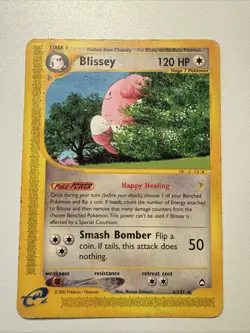 BLISSEY 2003 Pokemon Aquapolis #6/147 Rare Non-Holo - Image 1