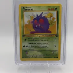 Venonat 1999 English Jungle 1st Edition #63 CGC Near Mint 8 Pokemon TCG - Image 2