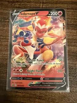 Infernape V SWSH252 Promo Pokemon Card- Near Mint- SWSH Black Star Promo - Image 1