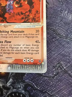 MAGCARGO EX #95 2003 EX DRAGON HOLO POKEMON CARD MP - Image 2