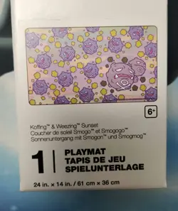 New In Box - Playmat Mat - PokemonCenter - Koffing & Weezing Sunset - Image 1