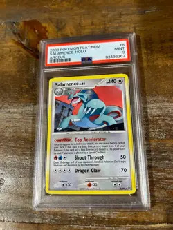 POKEMON 2009 Platinum Arceus SALAMANCE Holo #8 PSA 9 Mint RARE - Image 1