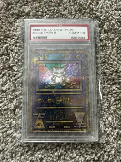 1999 Pokemon Japanese Promo Ancient Mew II - PSA 10 SWIRL! - Image 1