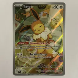 Pokemon Tcg Eevee IR Promo SVP173 Scarlet & Violet Promo 173 Prismatic NM Single - Image 1