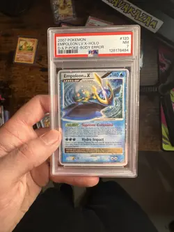 Empoleon LV.X Diamond and Pearl Holo POKE BODY ERROR PSA 7 RARE POKEMON TCG - Image 1