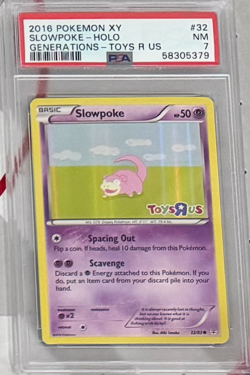 2016 Pokemon XY Generations Toys R US Promo Slowpoke PSA 7 - Image 1