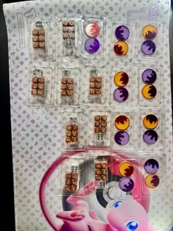 Pokemon Prismatic Evolutions ETB Damage Counter Dice & Condition Markers - Image 1