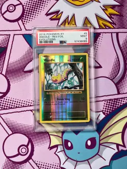 Pokemon TCG - Weedle 5/108 - XY Evolutions - Reverse Holo - Graded - PSA 9 - Image 1