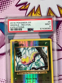 Pokemon TCG - Weedle 5/108 - XY Evolutions - Reverse Holo - Graded - PSA 9 - Image 3