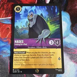 Disney Lorcana TCG - Whispers in the Well Hades Looking For A Deal - 56/204 - Image 1