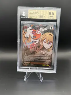 BGS 9.5 Weiss Schwarz Signature Oshi no Ko OSK/S121-030EX SEC+ Aqua & Ruby Jap. - Image 1