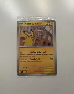 Pokemon Natural History Museum Pikachu at the Museum Promo Card New and Sealed - Image 1